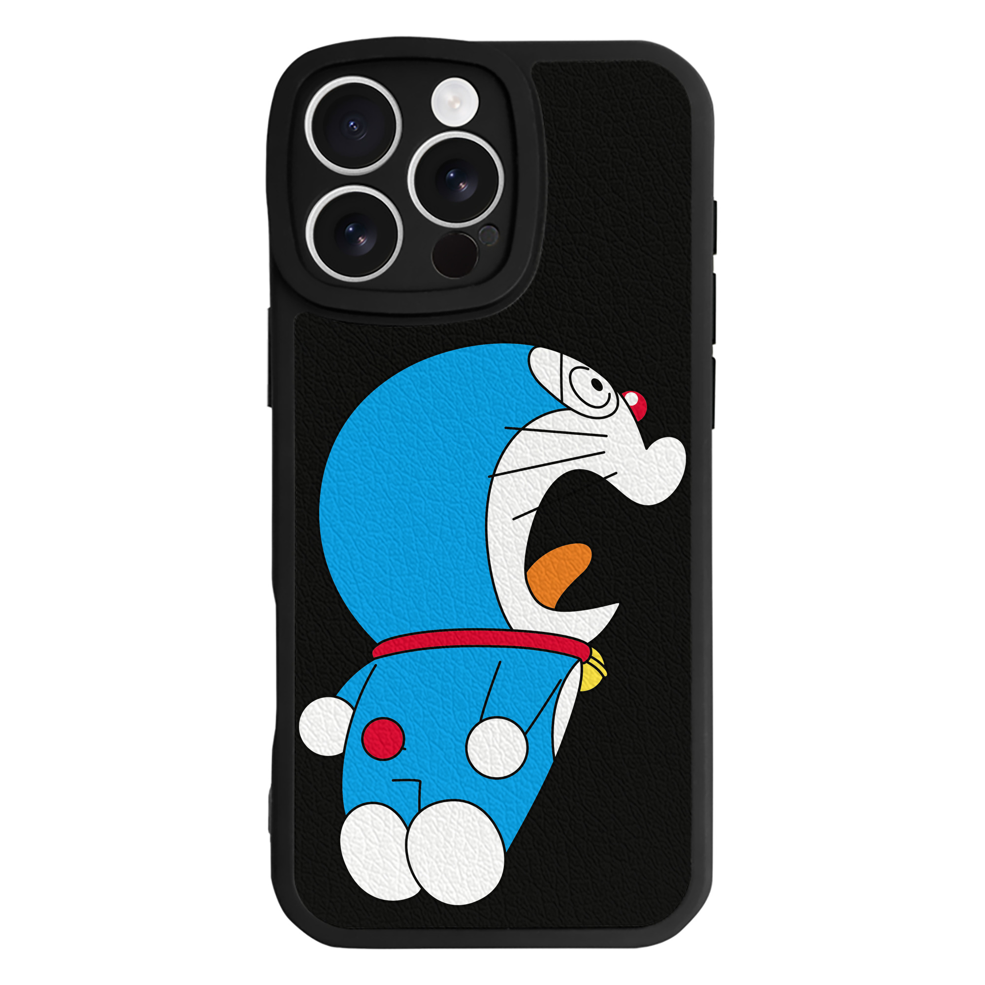 （画像用） ドラえもん Doraemon 【iPhone 16シリーズ対応】シリコンスマホケース（レザー調） 材質：シリコン